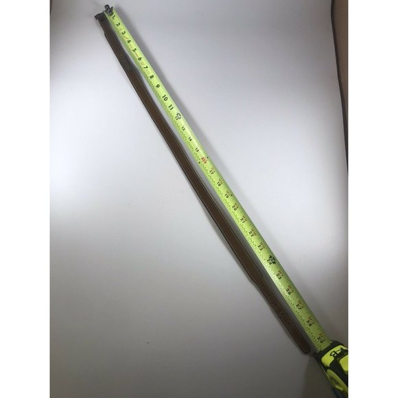 VTG Levis Brown Leather Skinny Belt Ladies Size Small Levi Strauss Nameplate USA - Picture 8 of 8